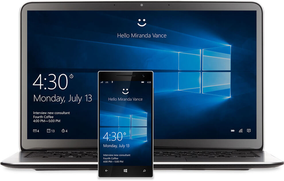 device laptop smile